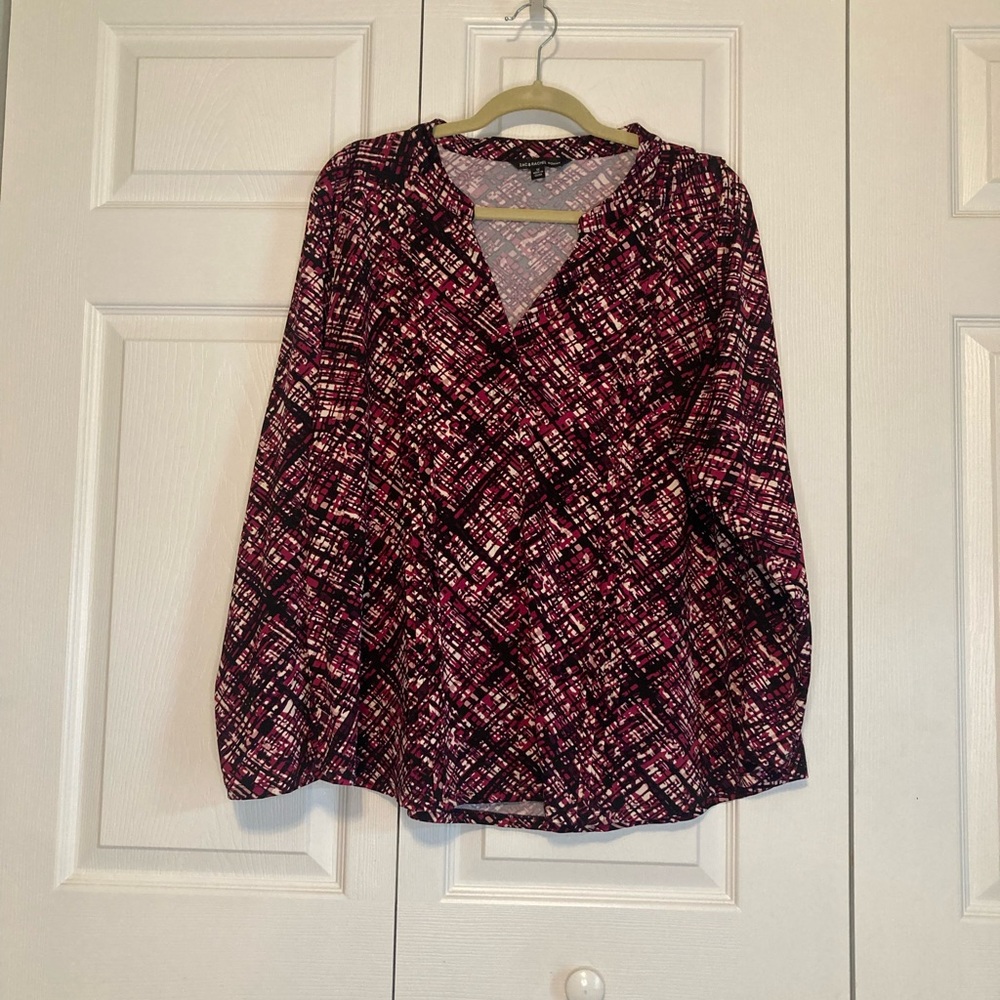 Zac and Rachel Woman Size 1X Long-Sleeved Top